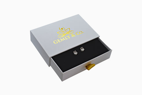 Divya दिव्या | Bergkristall | Ohrstecker | Silber | Rhodiniert